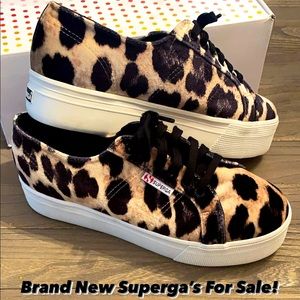 Brand New SUPERGA Leopard Senakers